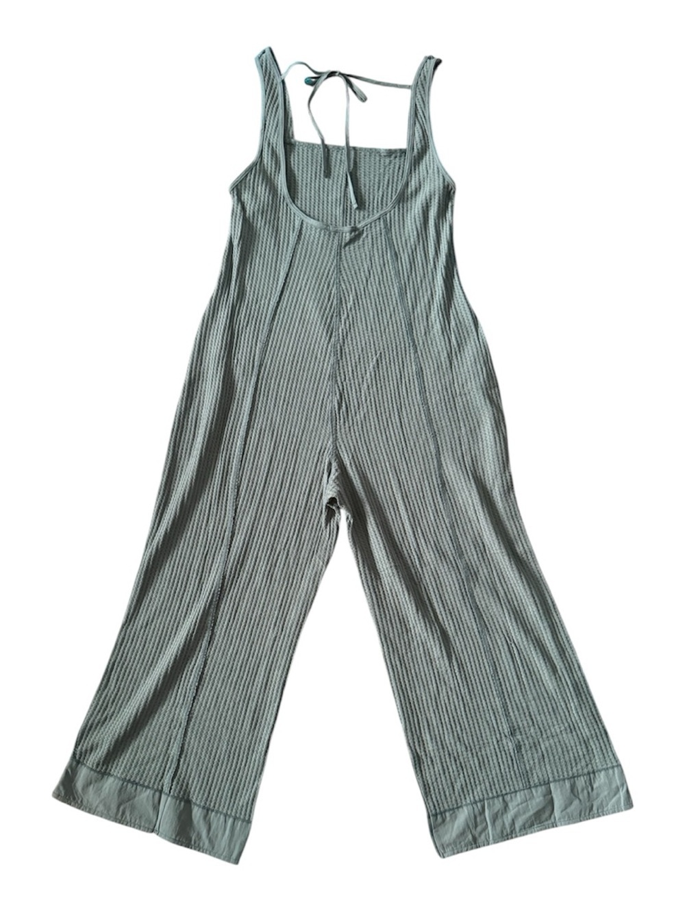 Zenana Outfitters Sleeveless Wide-Leg Jumpsuit in Sage - Picture 4 of 4